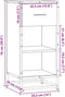 vidaXL - Dressoir - 35,5x35x76 - cm - bewerkt - hout - en - metaal - sonoma - eikenkleur
