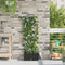 vidaXL - Tuinplantenbakken - met - Waterirrigatiesysteem - - - Zwart
