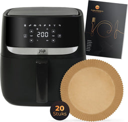 JAP Appliances Aspire - Airfryer - XXL 5,7L 1700W Digitaal touchscreen PFAS-vrij - Inclusief 20 stuks bakpapier (20 stuks)