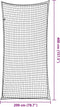vidaXL - Aanhangwagennet - elastisch - touw - 4x2 - m - polypropeen - zwart