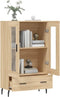 vidaXL - Hoge - kast - 69,5x31x115 - cm - bewerkt - hout - sonoma - eikenkleurig
