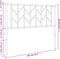vidaXL - Hoofdbord - 100 - cm - metaal - zwart