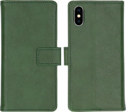 iMoshion Hoesje Geschikt voor iPhone Xs / X Hoesje Met Pasjeshouder - iMoshion Luxe Bookcase - Groen