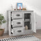 vidaXL - Dressoir - 70x35,5x67,5 - cm - bewerkt - hout - grijs - sonoma - eikenkleurig
