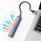 Ugreen 60554 - Laptop Dock & Poortreplicator - 4 USB 3.0 poorten - Grijs