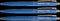 Quantore - Balpen drukknop en metalen clip blauw | 50 stuks