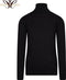 Cappuccino Italia - Heren Sweaters Coltrui Black - Zwart - Maat L