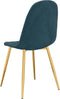 vidaXL - Eetkamerstoelen - 2 - st - fluweel - blauw
