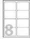 Adresetiket Avery 99 - 1x67 - 7mm transparant 25 vel 8 etiketten per vel