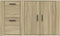 vidaXL - Dressoir - 100x33x59,5 - cm - bewerkt - hout - sonoma - eikenkleurig