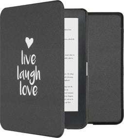 imoshion Ereader Cover / Hoesje Geschikt voor Kobo Clara HD - imoshion Design Sleepcover Bookcase - Live Laugh Love