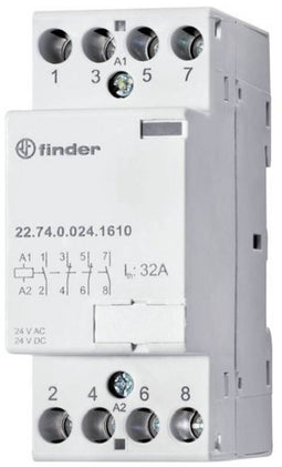 Finder 22.74.0.024.1717 Installatiezekeringautomaat 1x NC, 3x NO 230 V/AC, 400 V/AC 1 stuk(s)