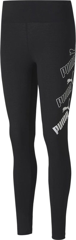 PUMA Amplified Leggings - Tight fit - Logo print - Puma Black