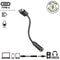 Muvit for Change JDS-C35 - Adapter USB-C naar Jack 3.5 mm - Zwart