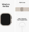 Apple Watch Ultra - 4G/LTE - 49mm - Titanium kast - Alpine bandje Small