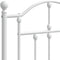 vidaXL - Bedframe - met - hoofd- - en - voeteneinde - metaal - wit - 150x200 - cm