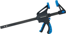 Silverline Snelspanklem - Heavy Duty - 300 mm - Lichtgewicht Nylon Kaken - Enkelhandig Gebruik