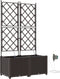 vidaXL - Tuinplantenbakken - met - Water - Irrigatiesysteem - - - 2 - stuks - - - Bruin