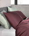 Zohome Kussensloop Satinado - Kussenhoes van 60x70 cm - Set van 2 stuks - 100% Katoen-Satijn - Paars