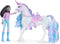 Unicorn Academy – Pop Layla & Eenhoorn Glacier - met 2 rijaccessoires en borstel - Speelfigurenset
