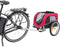 Trixie Hondenfietskar - M - Max. 22 kg - Zwart Rood - 75x63x68/137 cm