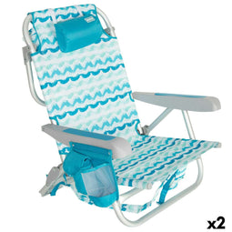 Strandstoel Aktive 50 x 70 x 45 cm (2 Stuks)
