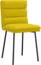 vidaXL - Eetkamerstoelen - 2 - st - fluweel - geel