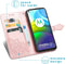 iMoshion Hoesje Geschikt voor Motorola Moto G9 Power Hoesje Met Pasjeshouder - iMoshion Mandala Bookcase - Rosé Goud
