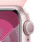 Apple Watch Series 9 - Smartwatch - GPS + Cellular - 41mm - Aluminium - Geweven sportbandje Roze