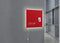 Sigel glasmagneetbord - Artverum - met LED verlichting - 48x48cm - rood - SI-GL402