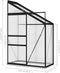 vidaXL - Tuinkas - 1,44 - m³ - aluminium - antracietkleurig