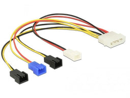 Delock 85516 - Kabel voor 4 Fans - 20 cm - Multi-color