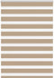 vidaXL - Zebra - Blind - 100x150 - cm - stofbreedte - 95,9 - cm - polyester - zandbruin