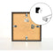 VDD Platen wisselijst - Hout - 5 t/m 10 foto's - 34x34cm - Zwart