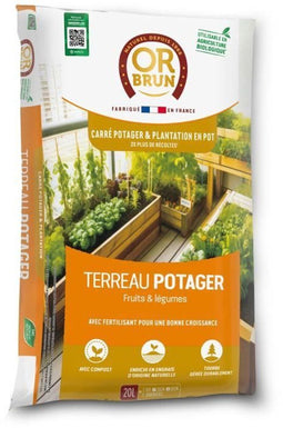 Moestuin en moestuin - OF BRUIN - OBRTCAPOT20N - 20 L