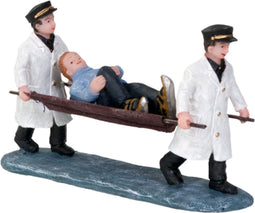 Gevallen Schaatser op Brancard