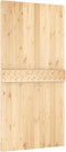 vidaXL - Schuifdeur - met - beslag - 100x210 - cm - massief - grenenhout