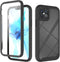 iMoshion Hoesje Geschikt voor iPhone 12 Pro / 12 Hoesje - iMoshion 360° Full Protective Case - Zwart / Transparant