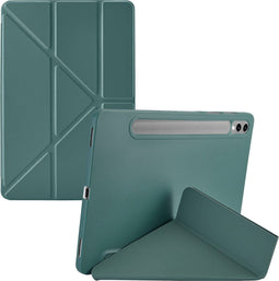 imoshion Tablet Hoes - Geschikt voor Samsung Galaxy Tab S9 11.0 inch - Origami Bookcase tablet - Donkergroen