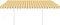 vidaXL - Luifel - automatisch - met - LED - en - windsensor - 4x3 - m - geel - en - wit
