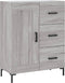 vidaXL - Dressoir - 69,5x34x90 - cm - bewerkt - hout - grijs - sonoma - eikenkleurig