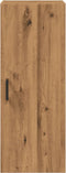 vidaXL - Wandkast - 34,5x34x90 - cm - bewerkt - hout - artisanaal - eikenkleur