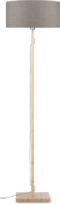 GOOD&MOJO Vloerlamp Fuji - Taupe/Bamboe - Ø47cm - Scandinavisch,Bohemian - Staande lampen voor Woonkamer - Slaapkamer