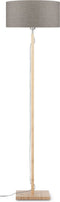 GOOD&MOJO Vloerlamp Fuji - Taupe/Bamboe - Ø47cm - Scandinavisch,Bohemian - Staande lampen voor Woonkamer - Slaapkamer