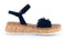 Gabor Sandalen 62.740.47 - Platte sandalen - Leer - Zwart - Maat 40