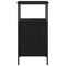 vidaXL - Nachtkastjes - 2 - stuks - Zwart - Eiken - 41x31x80 - cm - Geengineerd - Hout