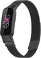 iMoshion Bandje Geschikt voor Fitbit Luxe Maat M - iMoshion Milanees magnetische band - Zwart