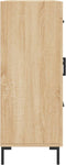 vidaXL - Dressoir - 69,5x34x90 - cm - bewerkt - hout - sonoma - eikenkleurig