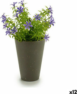 Decoratieve plant Bloem Plastic 12 x 19 x 12 cm (12 Stuks)