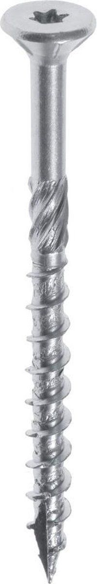 WOODIES® Ultimate Platverzonkenkopschroef Torx RVS 6x60 Deeldraad VE=200 - 61860441